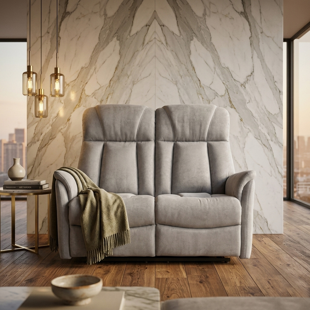 REC-0018 [Calwen light grey_double seater] – Bolgaris Italian Furniture